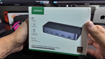 My Dual Monitor Desk Setup with UGREEN KVM Switch - Full Guide