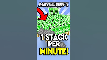 ULTIMATE Creeper Farm in Minecraft Bedrock - 1 Stack/Minute!