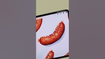 SIMPLE Sausage made EASY in Procreate #procreate #shorts #art
