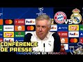 Conference de presse fr  bayern munich vs real madrid  ancelotti  ligue des champions