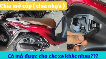 Chìa khóa mở cốp (chìa nhựa) của xe máy Honda có mở được cho các xe khác nhau không? #smartkey