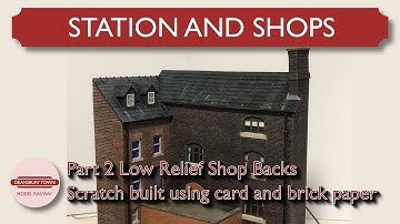 High Street Backs - Low Relief Scratch Build | 011