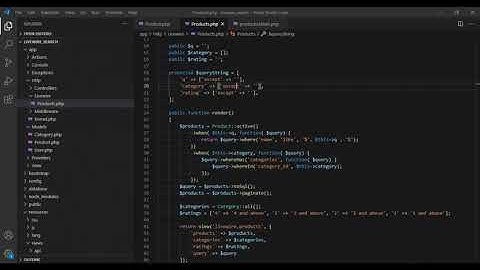 Livewire Components to Search Products