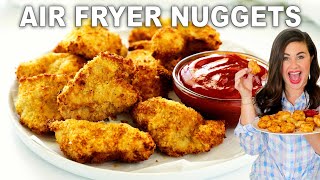 The BEST Air Fryer Chicken Nuggets | CRISPY, Juicy, and SO DELICIOUS! 😋