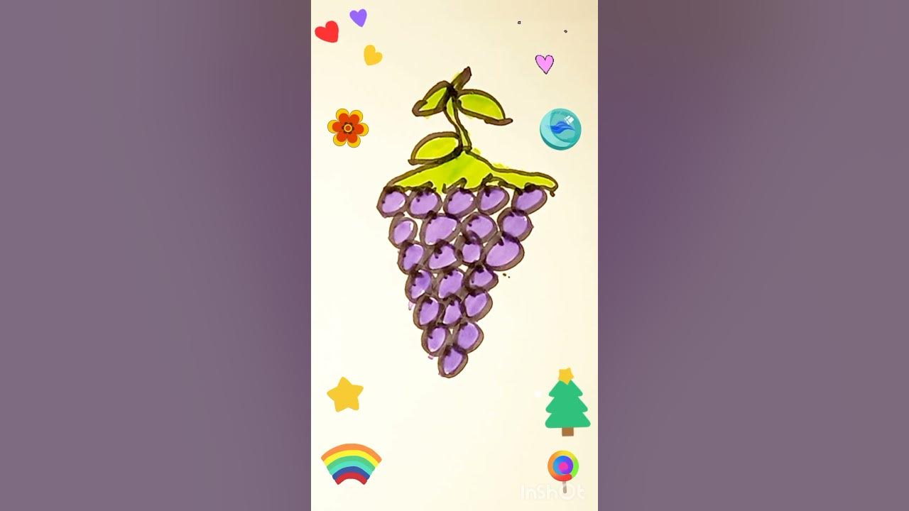 ДИВИСЬ !!! Круто намалював ВИНОГРАД, Як намалювати ВИНОГРАД, Вчись ...