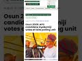 Osun 2026: As results begin to troop in, Accord, APC and ADC await announcement of final result