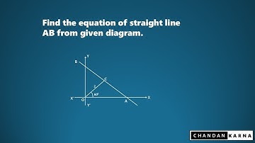 normal form of straight line | Find the Equation of a Straight-Line AB