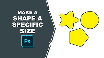 how to make a shape a specific size in Photoshop