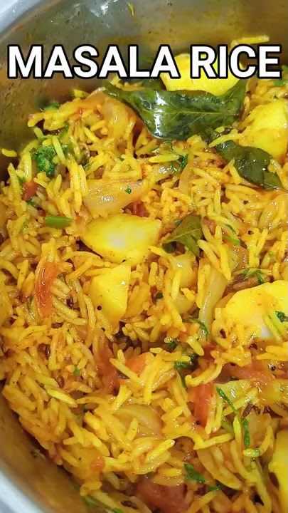 Simple Masala Rice Recipe | Quick and Easy | Masala Rice in Cooker #masalarice #Rice #Shorts