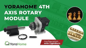 YoraHome 4th Axis Rotate Configuration With LightBurn Software