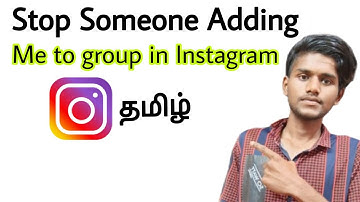 how to stop people from adding you to groups in instagram / stop adding me in instagram group/ tamil