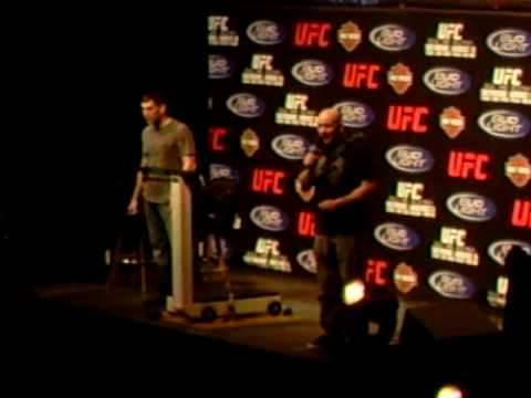 UFC 87 "Crazy" Corrie argues with Dana about Tito ...