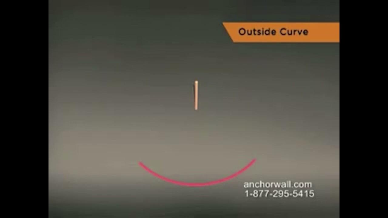 Steps for Building a Concrete Block Retaining Wall Outside Curve YouTube