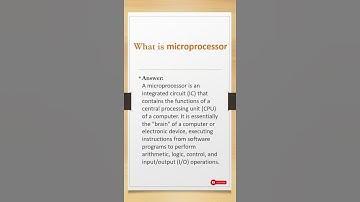 4 what is microprocessor // Top embedded  interview #embedded   #educational #interview