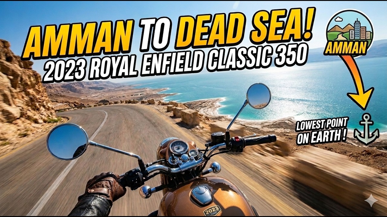 🏔️ Amman to the Dead Sea 🌊 | Royal Enfield Classic 350