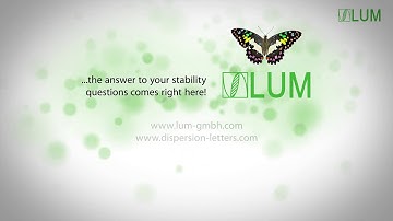 LUM Company Introduction The NEXT STEP in Dispersion Analysis & Materials Testing