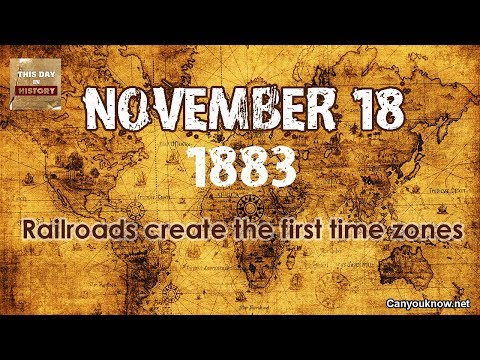 Railroads create the first time zones - November 18, 1883 This Day in History