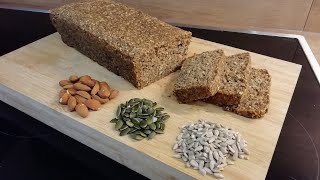 Хлеб БЕЗ муки и дрожжей с семенами чиа льна кунжута и кешью Рецепт с Термомикс ТМ5