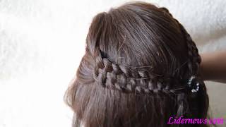 Красивые косички из 4 прядей Как плести из четырех прядей. Красивые косички из 4 прядей Как плести из четырех прядей.