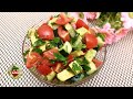 Легкий и вкусный салат с помидорами, авокадо и зеленью