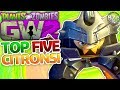 My Top 5 Citrons! All Citrons MASTERED! - Plants vs. Zombies: Garden Warfare 2