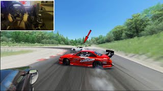 (He Has To Be Using Nitrous LOL) Assetto Corsa Drift Tandems Using Joel S14 At Sunrise Circuit