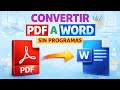 Cómo CONVERTIR PDF a WORD SIN PROGRAMAS en 2026 📄🔄