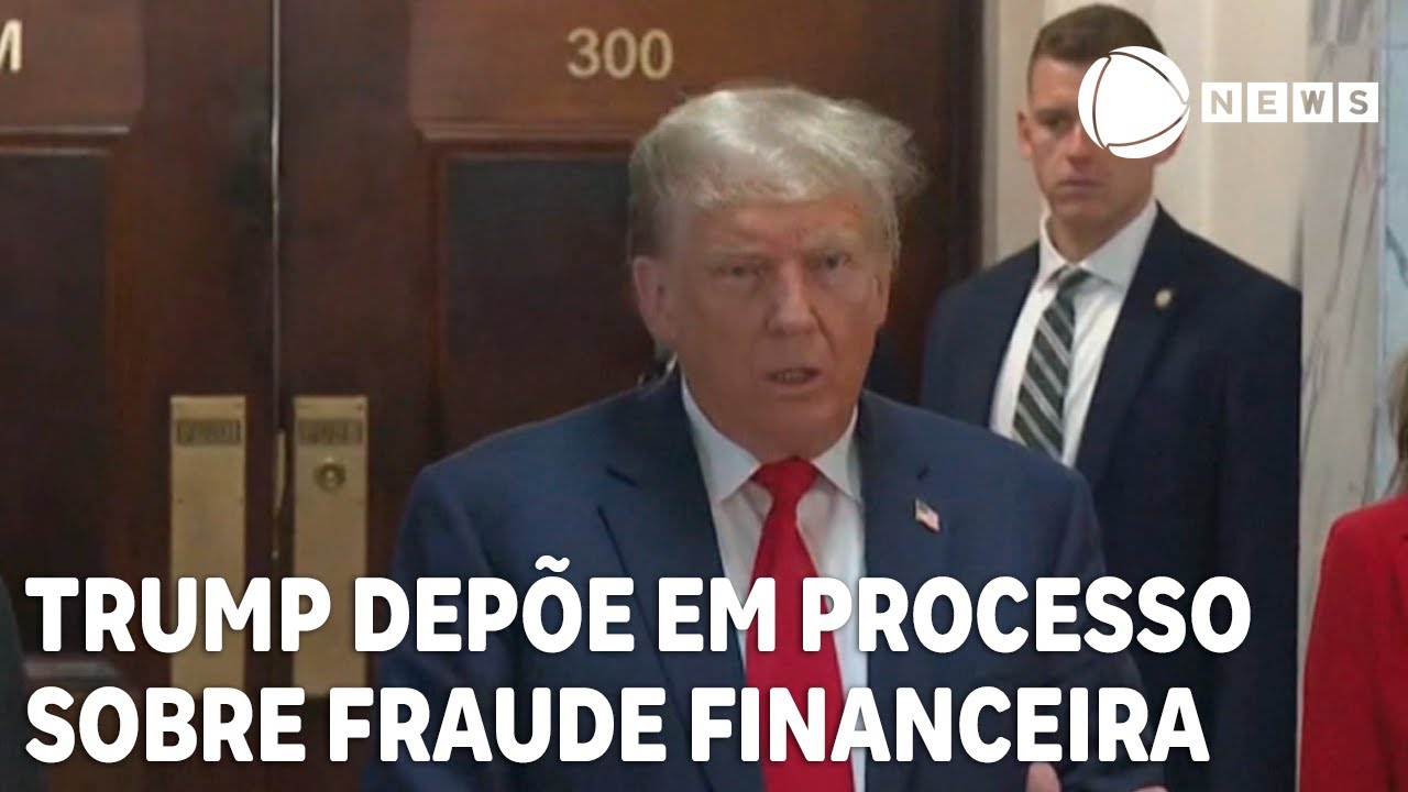 Donald Trump depõe em processo sobre fraude financeira