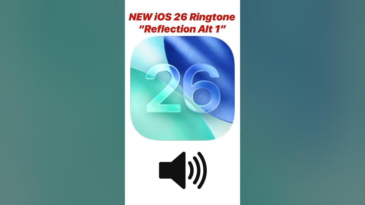 iOS 26 Default Ringtone! Reflection Alt 1 #apple #ios #iphone #technology #smartphone #ringtone