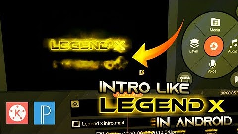 How To Make Intro Like LEGEND X In Android ll kinemaster ll PixelLab ll Editing Craze ll