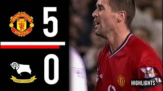 Manchester United v Derby County | Highlights | 2001/2002