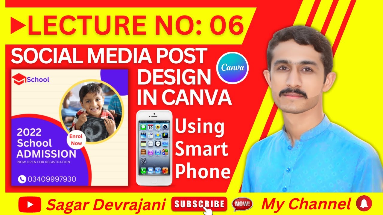 Sample Tutorial Post Image Canva Tutorial How to create Social media Post design Facebook Post ...