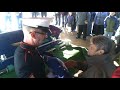 Folding of the flag at dads funeral