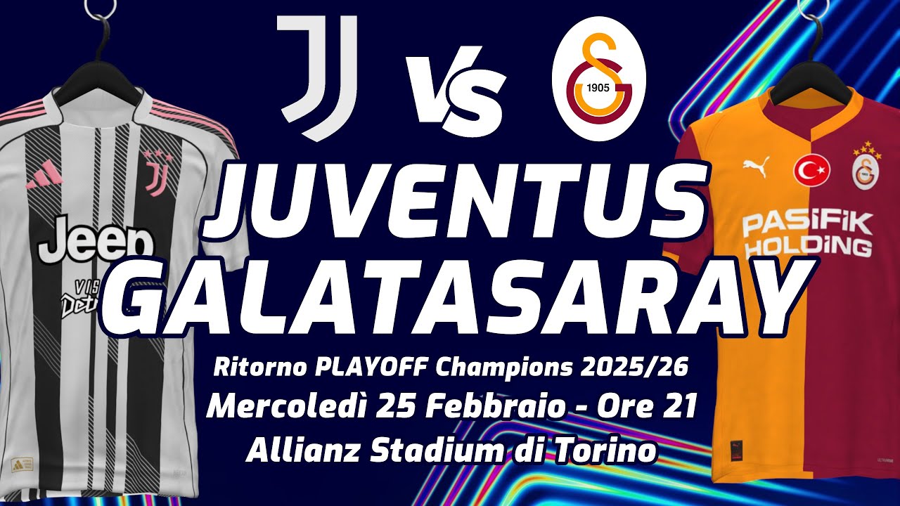 JUVENTUS VS GALATASARAY ▪︎ PLAYOFF CHAMPIONS ▪︎ LIVE REACTION,TELECRONACA CON STATISTICHE IN DIRETTA