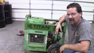 Will It Start????  Abandoned Titan 7500 Diesel Generator Project. aka The GENERHATER!!!