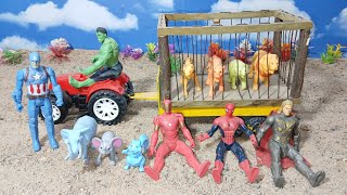 🐅 Animal Attack 😱 | Hulk ने बचाया 💚🔥#toysvideo #cartoonvideos 