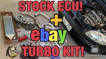 D16 EBAY TURBO KIT- STOCK ECU GEEN AFSTELLING!