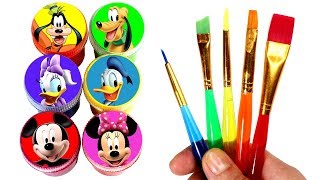 Learn Colors with Mickey Mouse and Friends with Toys Mickey Minnie Daisy Duck Donald Goofy Pluto