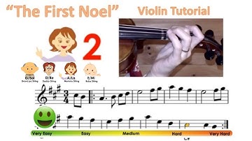 The first noel on the violin | Notes & finger pattern tutorial | HTP TV