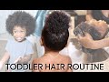 Busy 16 Month Old Toddler Hair Routine (Thick, Long and Curly Hair) *REALISTIC*