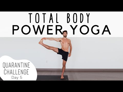 Total Body Burn Vinyasa Flow Power Yoga Quarantine Challenge Day 5 | Yoga With Tim