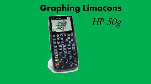 HP 50g - Graphing Limacons Example 1