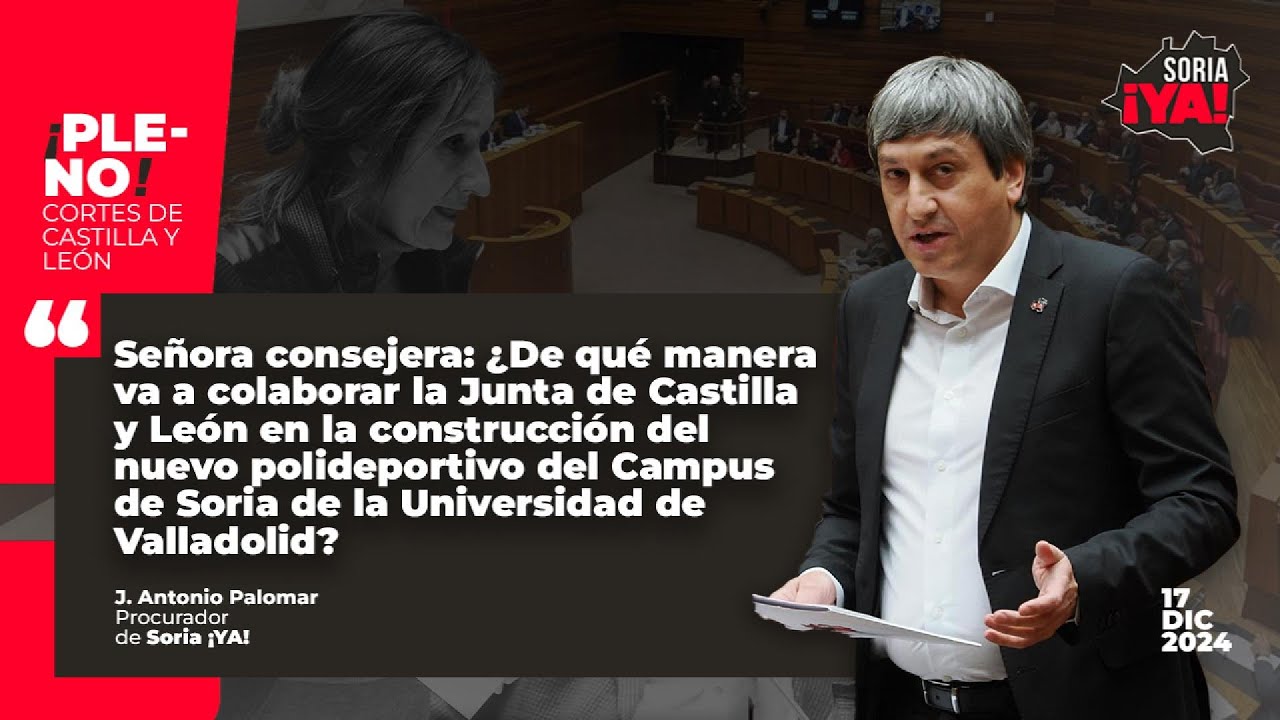 ¿CUÁL ES EL COMPROMISO DE LA JUNTA CON EL CAMPUS DE SORIA DE LA UVa? | Soria ¡YA!