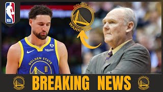 😱SEE NOW!🔥SEE WHAT GEORGE KARL SAID ABOUT KLAY THOMPSON! GOLDEN STATE WARRIORS NEWS