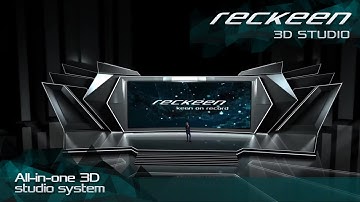 Virtual set from Sketchfab imported in the RECKEEN 3D Studio software