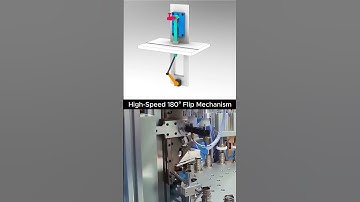 High Speed 180° Flip Mechanism – Precision in Motion!  #tecnician #engineer #design #mechanic