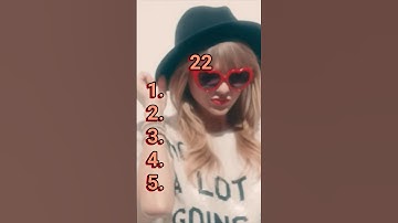 Blind Rank 5 Taylor Swift Songs! #shorts