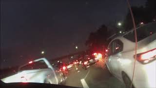 a few minutes of lane splitting in Los Angles