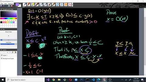 Asymptotic Complexity II: Proving Big O and Big Omega