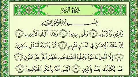 اجمل واحلى واندى تلاوه - سورة التين ماهر المعيقلي